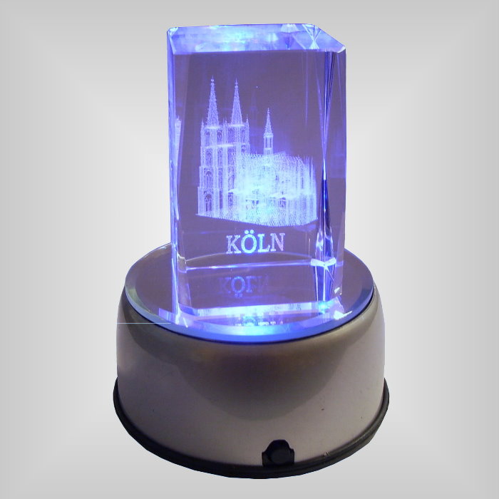 Kristall Glas " Kölner Dom" 5x5x8